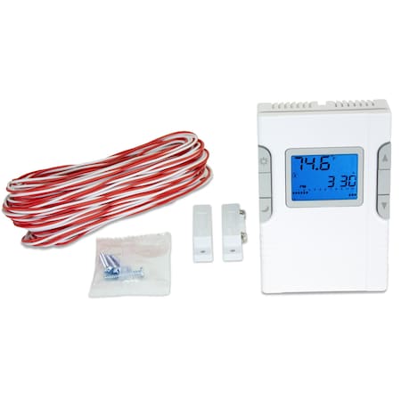 King Electric Thermostat Kit, Wrp 240V 16 Amp W/ Window Contact & 50Ft 18/2 Wire WRP230-B-KIT